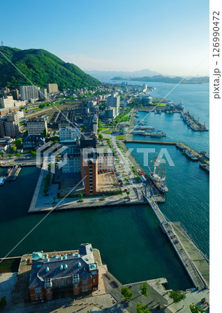 門司港レトロ展望室からの眺め　旧門司税関 126990472