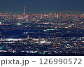 大山から見る関東平野の夜景 大山から見る関東平野の夜景 126990572