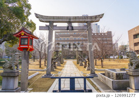 土佐稲荷神社　石鳥居　土佐公園（大阪府大阪市西区北堀江） 126991277