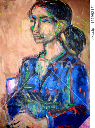 若い女性のイラスト 126992174