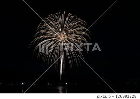 海上花火大会　日本海　香住花火　兵庫県 126992229