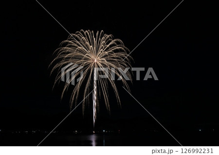 海上花火大会　日本海　香住花火　兵庫県 126992231