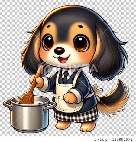 可愛的臘腸犬Cooking Love-chan 可愛的臘腸犬Cooking Love-chan 126992572