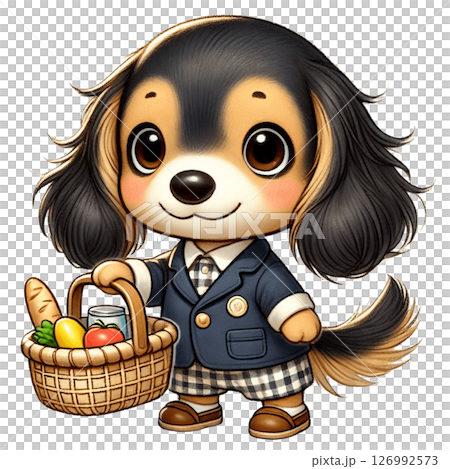Lovely Dachshund Shopping Love-chan Lovely Dachshund Shopping Love-chan 126992573