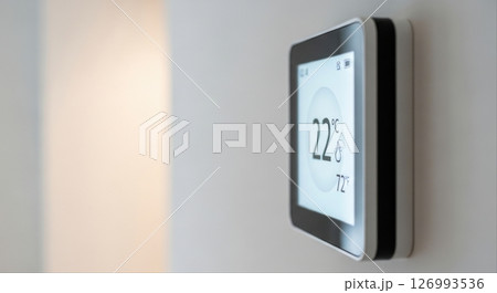 Smart Home Thermostat Digital Display 126993536