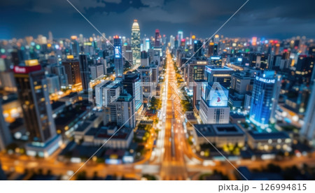 Vibrant Kuala Lumpur Cityscape at Night with Long Exposure Vibrant Kuala Lumpur Cityscape at Night with Long Exposure 126994815