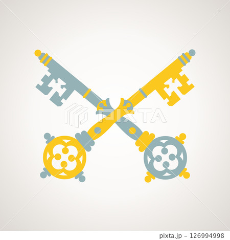 Symbol from the flag of Vatican City 126994998