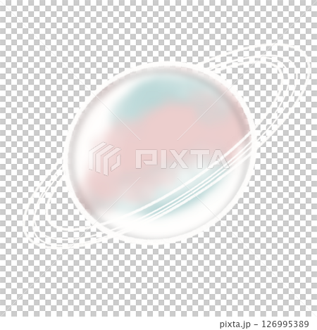 夢幻色彩的簡單行星插圖 夢幻色彩的簡單行星插圖 126995389