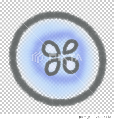 くらげを上から見たシンプルなイラスト くらげを上から見たシンプルなイラスト 126995418