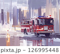 【Adobe Firefly】消防車が現場に向かう様子20 126995448