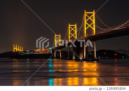 《香川県》瀬戸大橋・ライトアップ 126995804
