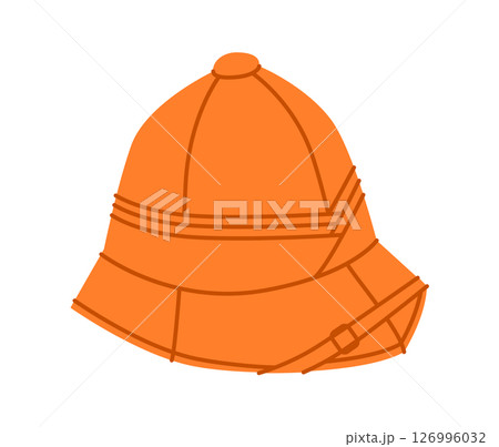 Pith Helmet. Safari Explorer Head Fashion accessory cap clothing technical illustration. Vector headgear for Men Pith Helmet. Safari Explorer Head Fashion accessory cap clothing technical illustration. Vector headgear for Men 126996032