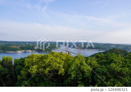 風の見える丘公園から見る呼子大橋 風の見える丘公園から見る呼子大橋 126996321