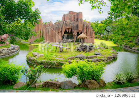 Aviaries in the zoo. 126996513
