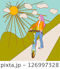 Girl Electric Scooter Outdoor 126997328