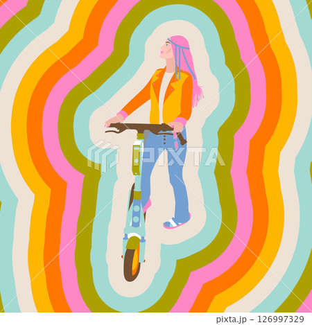 Girl Electric Scooter Girl Electric Scooter 126997329