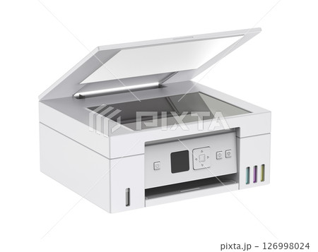 Modern all-in-one inkjet color photocopier Modern all-in-one inkjet color photocopier 126998024