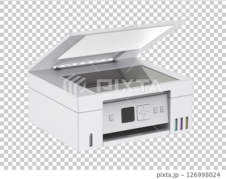 Modern all-in-one inkjet color photocopier Modern all-in-one inkjet color photocopier 126998024