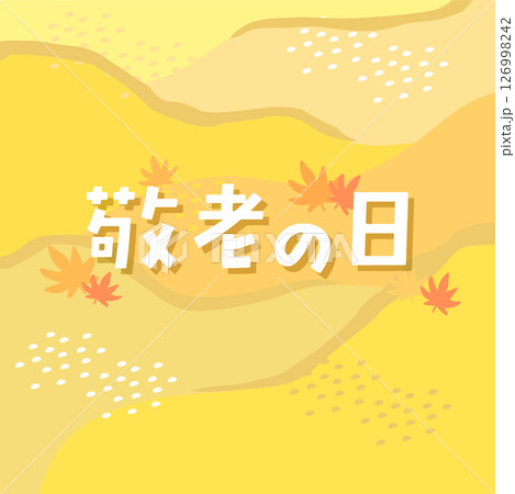 敬老の日　タイトルデザイン　 126998242