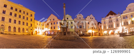 Town square at dawn, Cesky Krumlov, Czech Republic Town square at dawn, Cesky Krumlov, Czech Republic 126999901