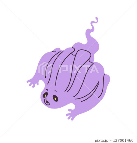 Cute cartoon ghost vector illustration Cute cartoon ghost vector illustration 127001460
