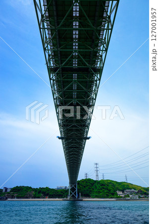 関門橋と青空 関門橋と青空 127001957