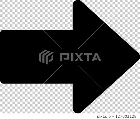 Simple black right arrow icon 127002129