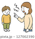 子どもを叱る母親 127002390