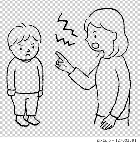 媽媽罵她的孩子 127002391