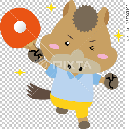 馬兒打乒乓球（2026 年，馬年） 127003109