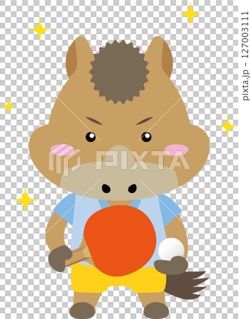 馬兒打乒乓球（2026 年，馬年） 127003111