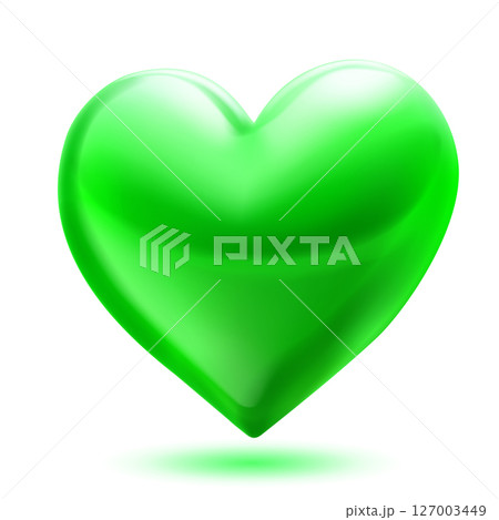 Large heart with shadow Large heart with shadow 127003449