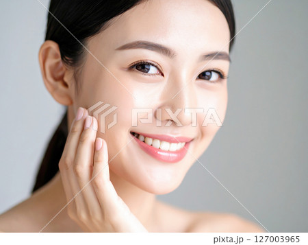 美肌の日本人の女性 AI生成画像  美肌の日本人の女性 AI生成画像  127003965