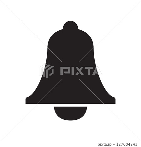 Bell icon vector symbol Bell icon vector symbol 127004243