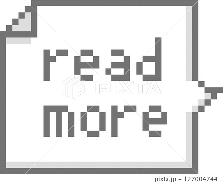 retro game 8bit pixel art read more speech bubble balloon, flat design png illustration 127004744