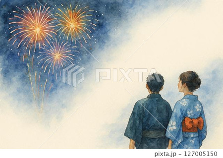 花火大会 カップル デート イメージ 花火大会 カップル デート イメージ 127005150