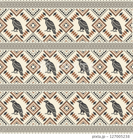 seamless pattern with geometric shapes, vector illustration 127005238