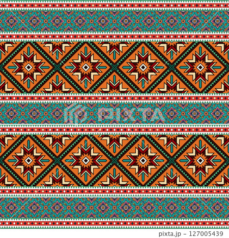 seamless pattern with geometric shapes, vector illustration 127005439