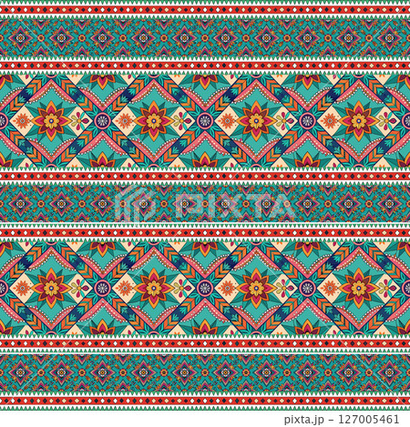 seamless pattern with geometric shapes, vector illustration 127005461