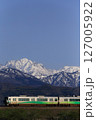 立山連峰を背景に走るあいの風とやま鉄道の521系 127005922