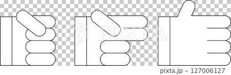 グー、チョキ、パーのアイコン グー、チョキ、パーのアイコン 127006127