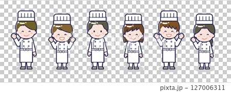 Various character set_smile_chef Various character set_smile_chef 127006311