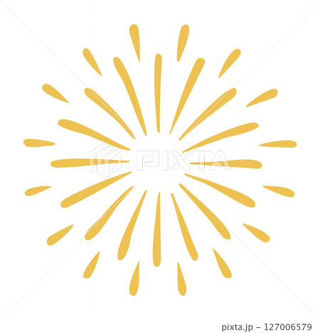 シンプルな花火のイラスト 127006579