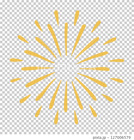 シンプルな花火のイラスト 127006579