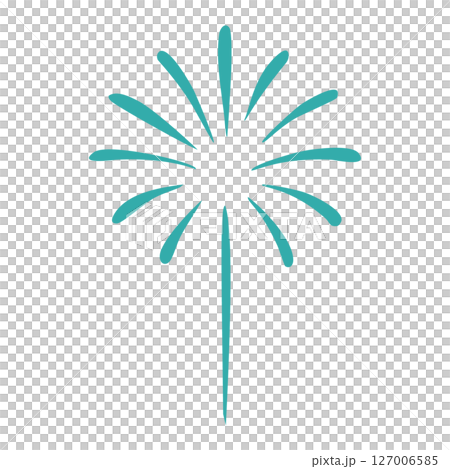 シンプルな打ち上げ花火のイラスト 127006585