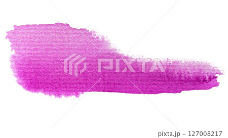Vibrant purple watercolor brush stroke isolated on white background Vibrant purple watercolor brush stroke isolated on white background 127008217