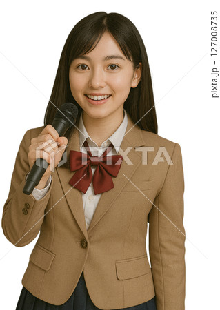 カラオケをする生徒 127008735