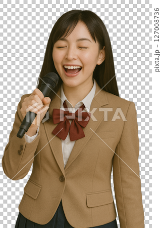 カラオケをする生徒 127008736