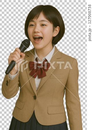 カラオケをする生徒 127008738