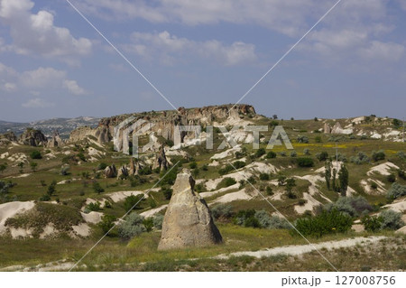 トルコ カッパドキアのエセンテペ展望台から見た風景 127008756